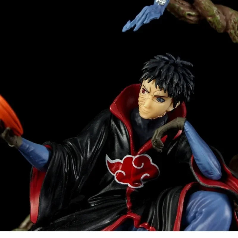 32cm Akatsuki Tobi Uchiha Obito NARUTO Animation Peripherals PVC Model Large Statue Ornaments Collection Figure Cool Craft Toy