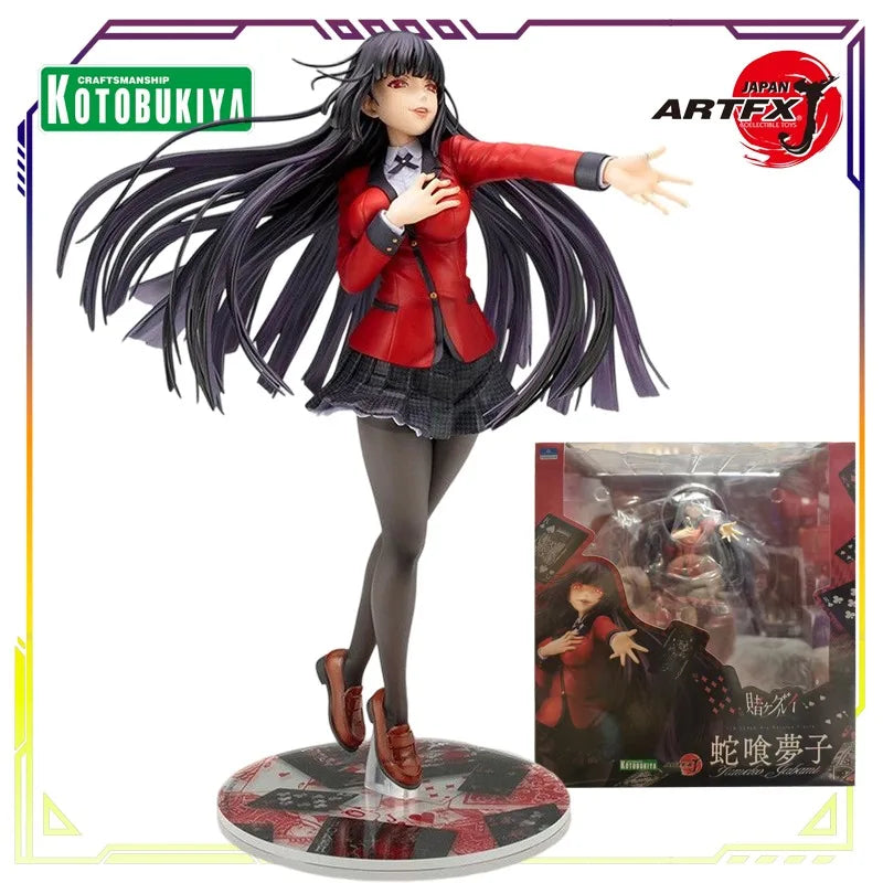 KOTOBUKIYA Original Gambling School ARTFX J 1 \ 8 Handmade Series Snake's Dream Child Anime Not Movable Figure Statue Model Toys