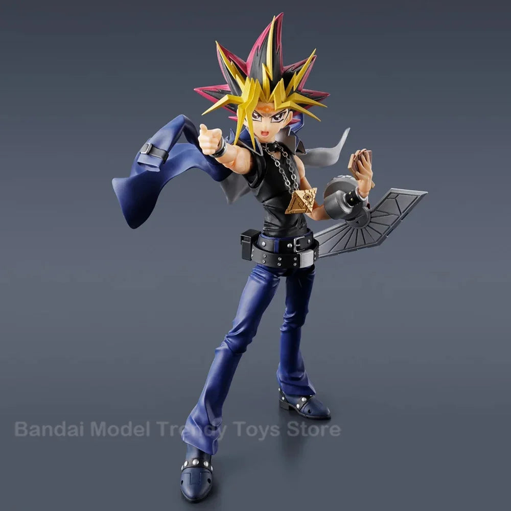 In Stock BANDAI S.H.Figuarts Yami Yugi Yu-Gi-Oh! Duel Monsters Pharaoh Atem Action Figure Model Original Toys Gifts Collecting