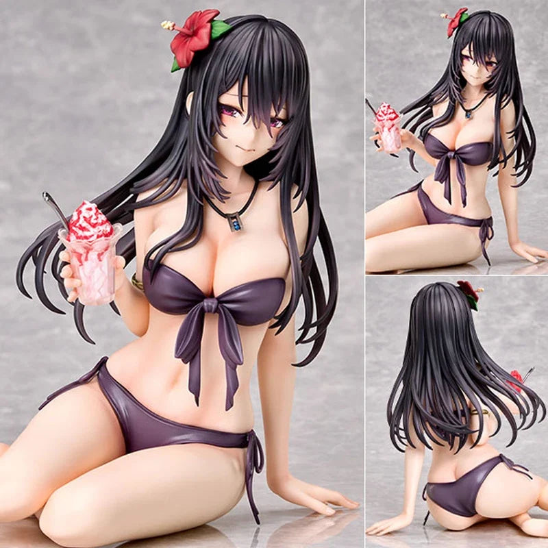 Shy Girls in Love Kasane Minazumi Swimsuit Sexy Anime Girl Figure Hanikami Kanojo wa Koi wo Suru Action Figure Model Doll Toys