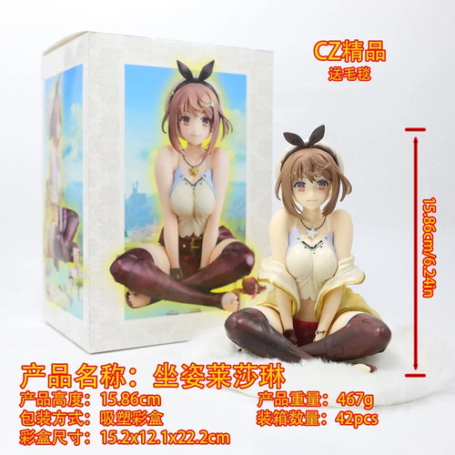 16CM Anime Atelier Ryza Figur Tokoyami no Joou to Himitsu no Kakurega Reisalin Stout 1/6 Sitzmodell Spielzeugpuppe