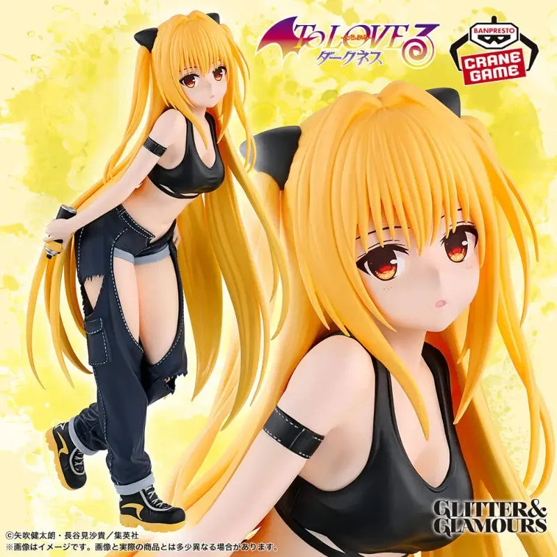 In Stock Original BANPRESTO To Love Ru GLITTER&GLAMOURS Golden Darkness Figure Anime Model Toy WY