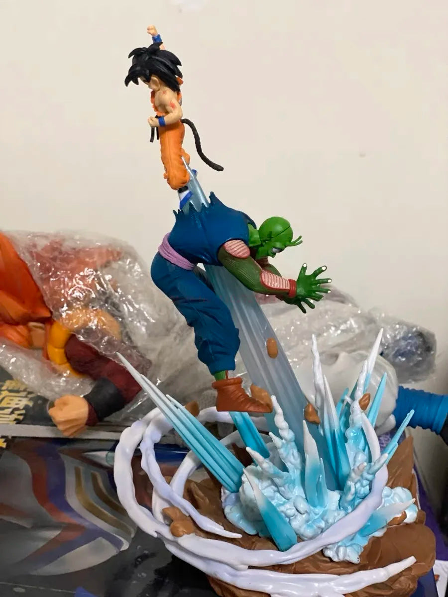 In Stock Anime Dragon Ball Z Majin Buu Vs Son Goku Figurine Gk Statue Action Figures Pvc Collection Model For Children Gifts Toy