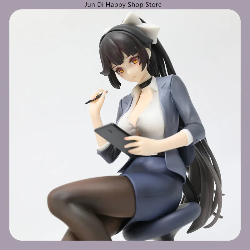 Azur Lane Takao Secretary Ver. 18.2cm Sitting Pose Anime Figure Statue Desktop Decoration Gift