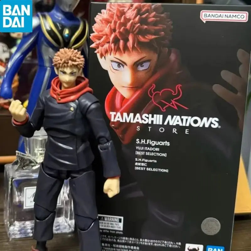 Bandai Genuine S.H.Figuarts Shf Yuji Itadori (Best Selection) Toy Gift  Model Toy Collection Action Figure Decoration Gift