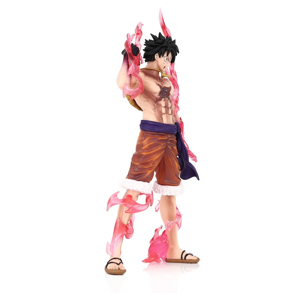 24cm One Piece Luffy Figures Monkey D. Luffy Flowing Cherry Action Figures PVC Anime Collection Model Doll Toy Kid Birthday Gift