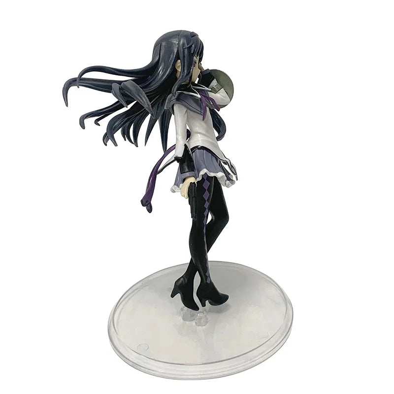Anime Puella Magi Madoka Magica Figure 17cm Akemi Homura Action Figural Pvc Model Kawaii Decoration Doll Kids Toy Christmas Gift