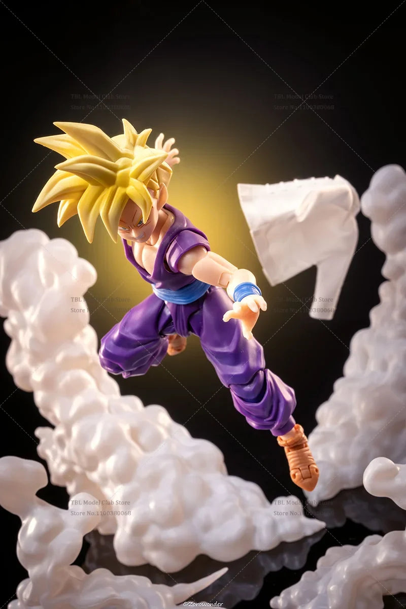 1/12 Scale Male Clothes DRAGON BALL Super Saiyan Son Gohan Golden Warrior Japanese Anime For SHF 6-inch Action Figure Soldier