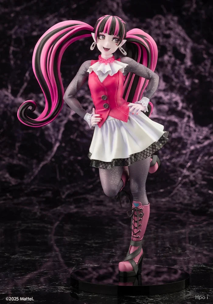 In Stock Original KOTOBUKIYA Beautiful Girl Statue Monster High Draculaura 26cm Animation Decoration Model 1/7 Doll  New Product