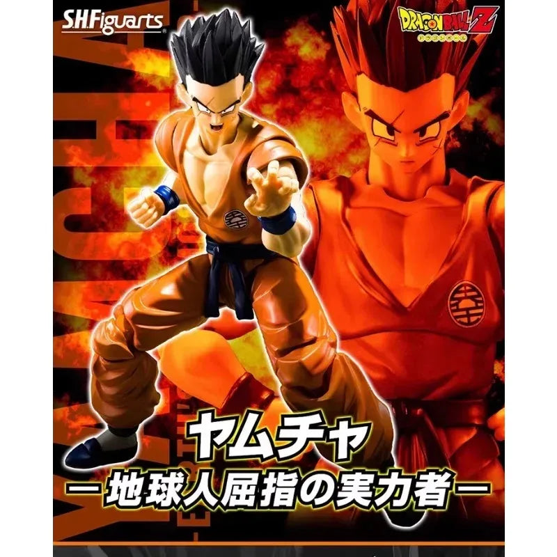 【In-stock】Bandai SHF Earth Warrior in Dragon Ball Z Yamucha Leping Anime Character Action Figure Collection Toy