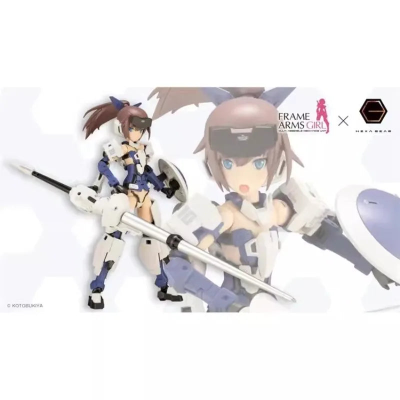 KOTOBUKIYA Original Anime Figure FRAME ARMS GIRL JINRAI（Lancer Ver.）FG190 Action Figure Toys for Kids Gift Collectible Model