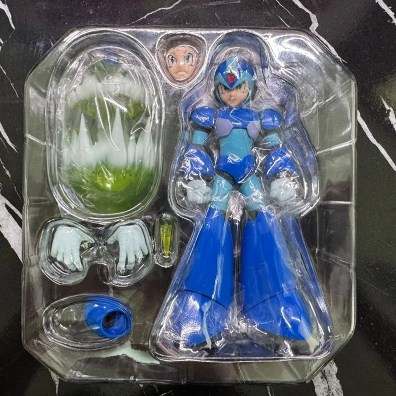 [In Stock] Genuine Threezer 3a Mdlx Rockman Mega Man X Mobile Doll Figure Model Collection Ornament Toy Boy Gift