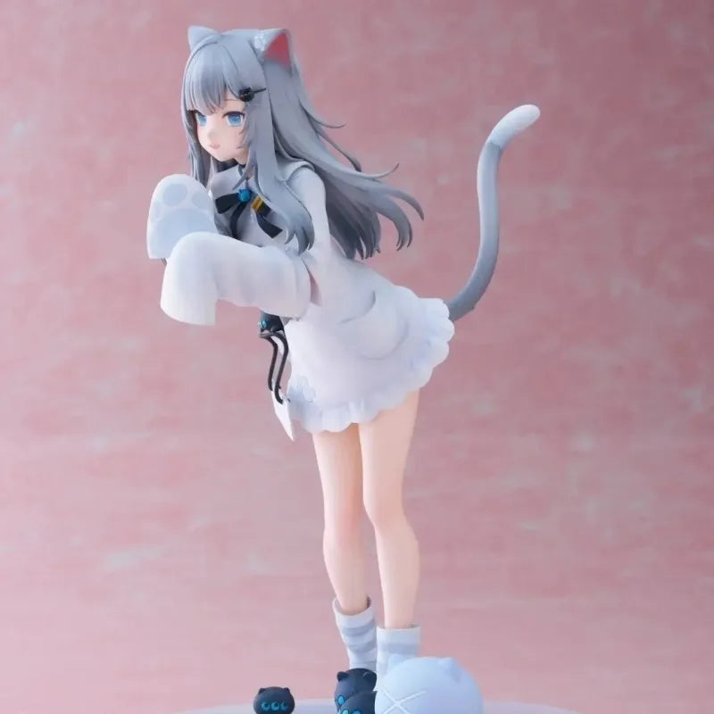 In Stock Virtual idol Nachoneko Cute Cat Girl 2D Beautiful Girl Anime Figure Collectible Model Desk Decoration Doll Toys