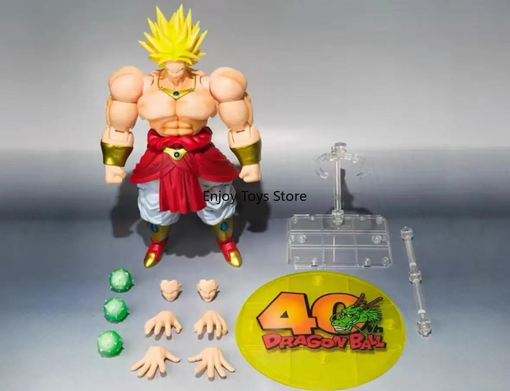 In Stock Bandai Soul Limited SHF Legendary Saiyan Broly 40th Anniversary Figure Model