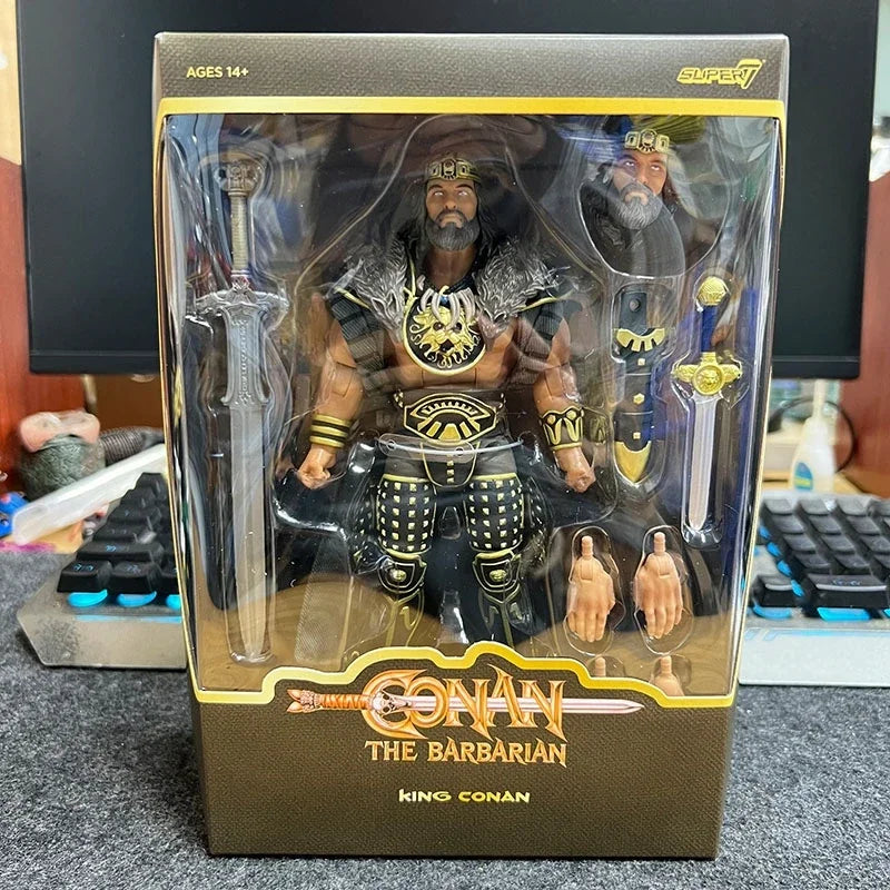 Auf Lager Echte Super7 Conan Ultimate Serie 4. Welle von 82 Film König Conan Modell Actionfigur Spielzeug Geschenk