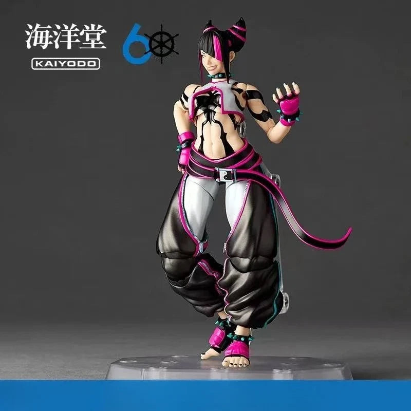 In Stock Kaiyodo Rinsen Technology Amazing Yamaguchi Style Street Fighter Juri Action Figure Toy Collection Gift