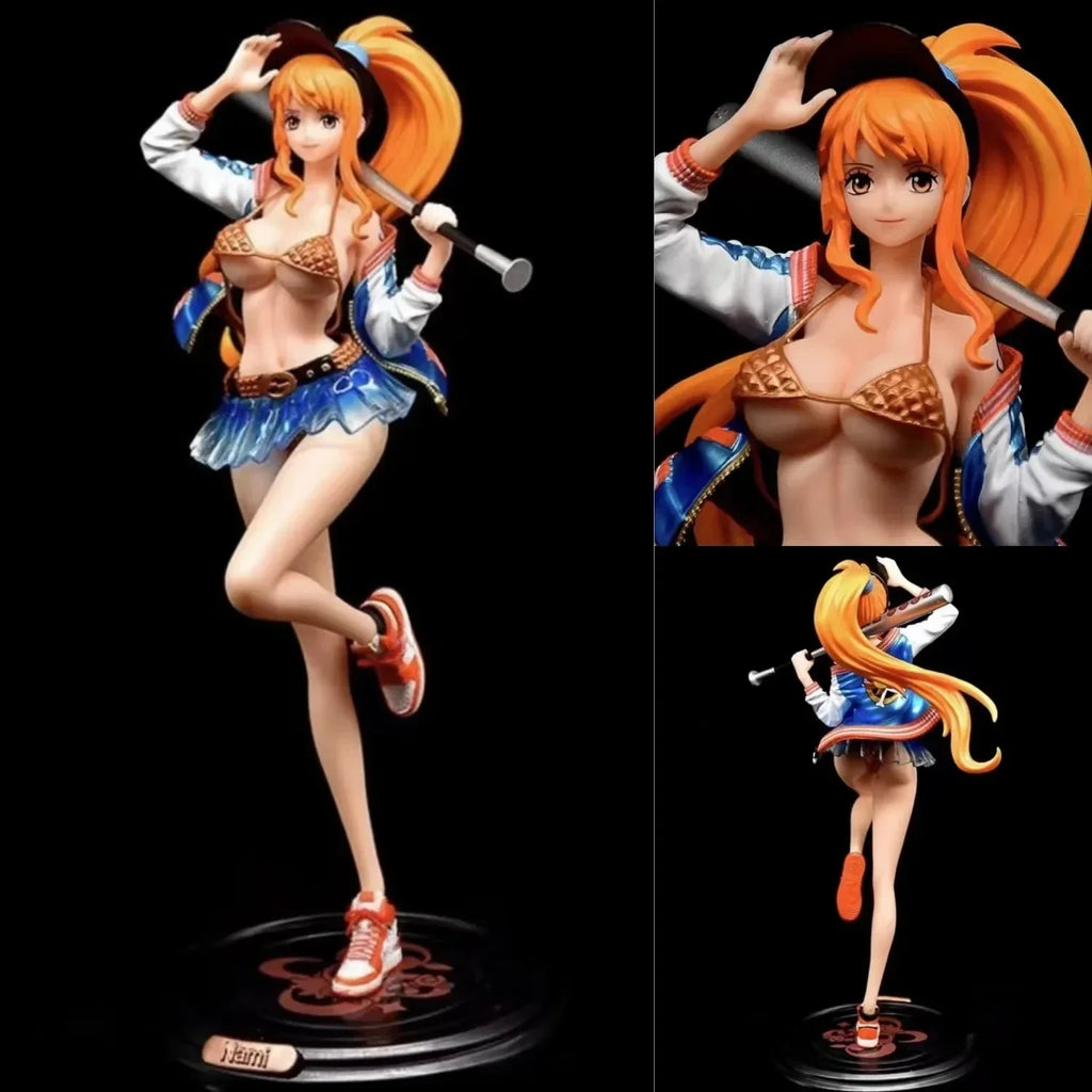 Nami Anime Figure Thief Cat Nami Figurine Pvc Statue Model Dolls Collectible Room Ornament Children Toys Gifts