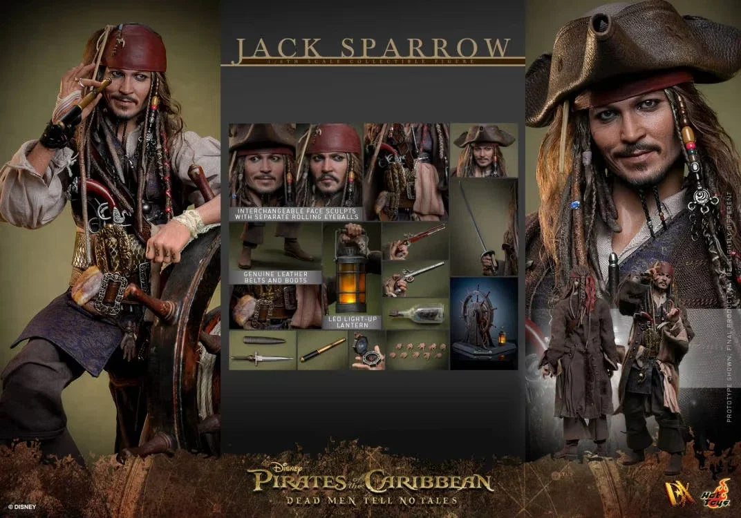 In Stock Captain Jack 1/6 Movable Action Figure 30cm Jack Pirates Caribbean Collection Ornaments Genuine Model DX37 DX38 DX39