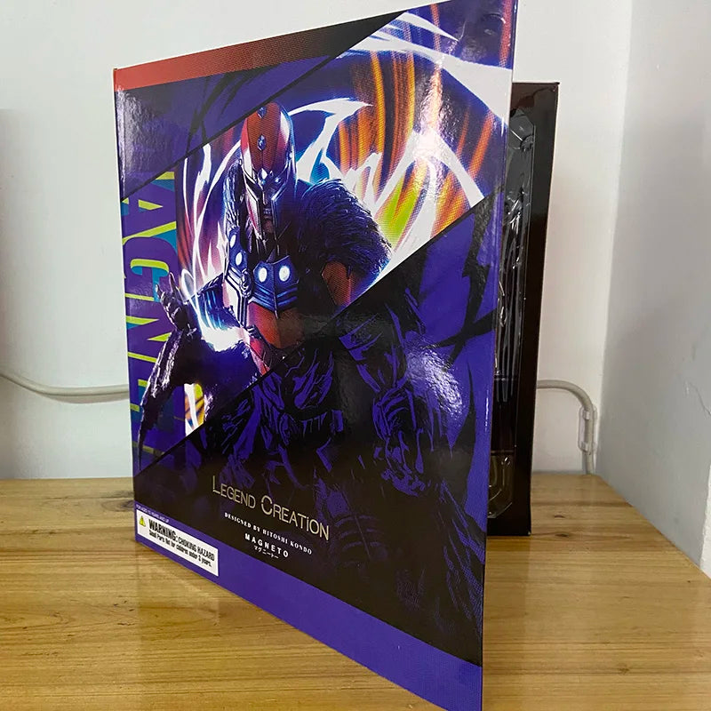 Play Arts Anime Magneto Action Figure X-men Max Eisenhardt Figure Collection Model Toy Dolls Birthday Christmas Gift 27cm