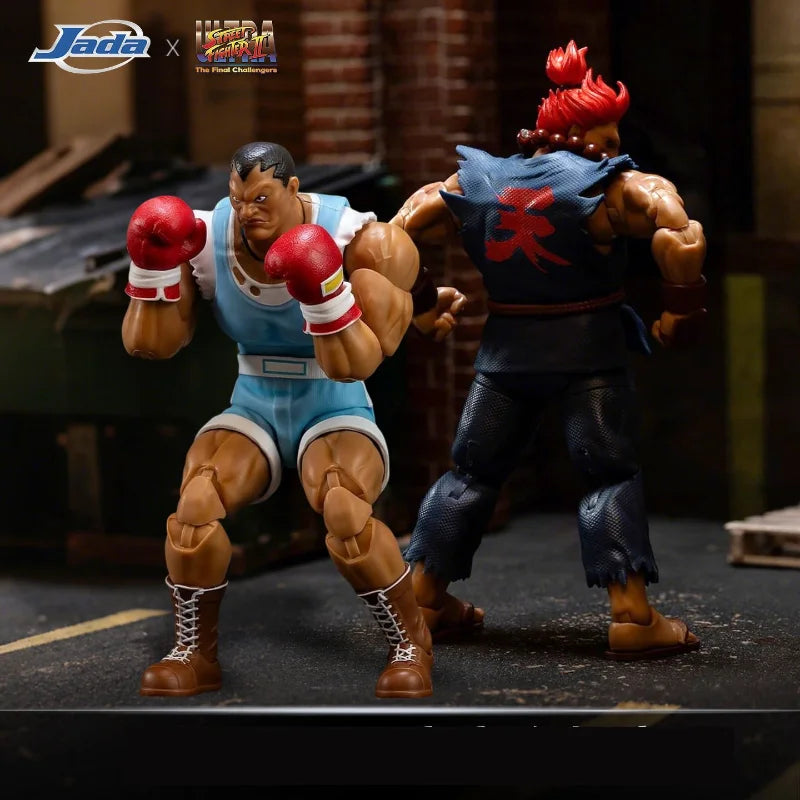 Jada Toys Street Fighter 2 Gouki M Bison Action Figure Genuine Figurines PVC Collection Boxer Balrog Game Merch Toy Boy Gift
