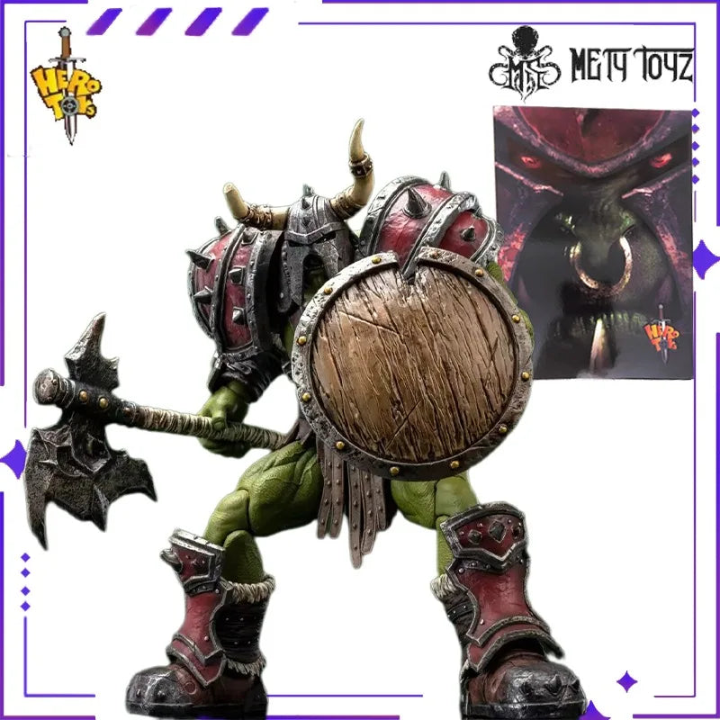 Brand New METYTOYZ Original HERO TOYS Orc Commander Library Kalon Supermovable Modelfigurine 1/10 Movable Orc Model Toy Figurine