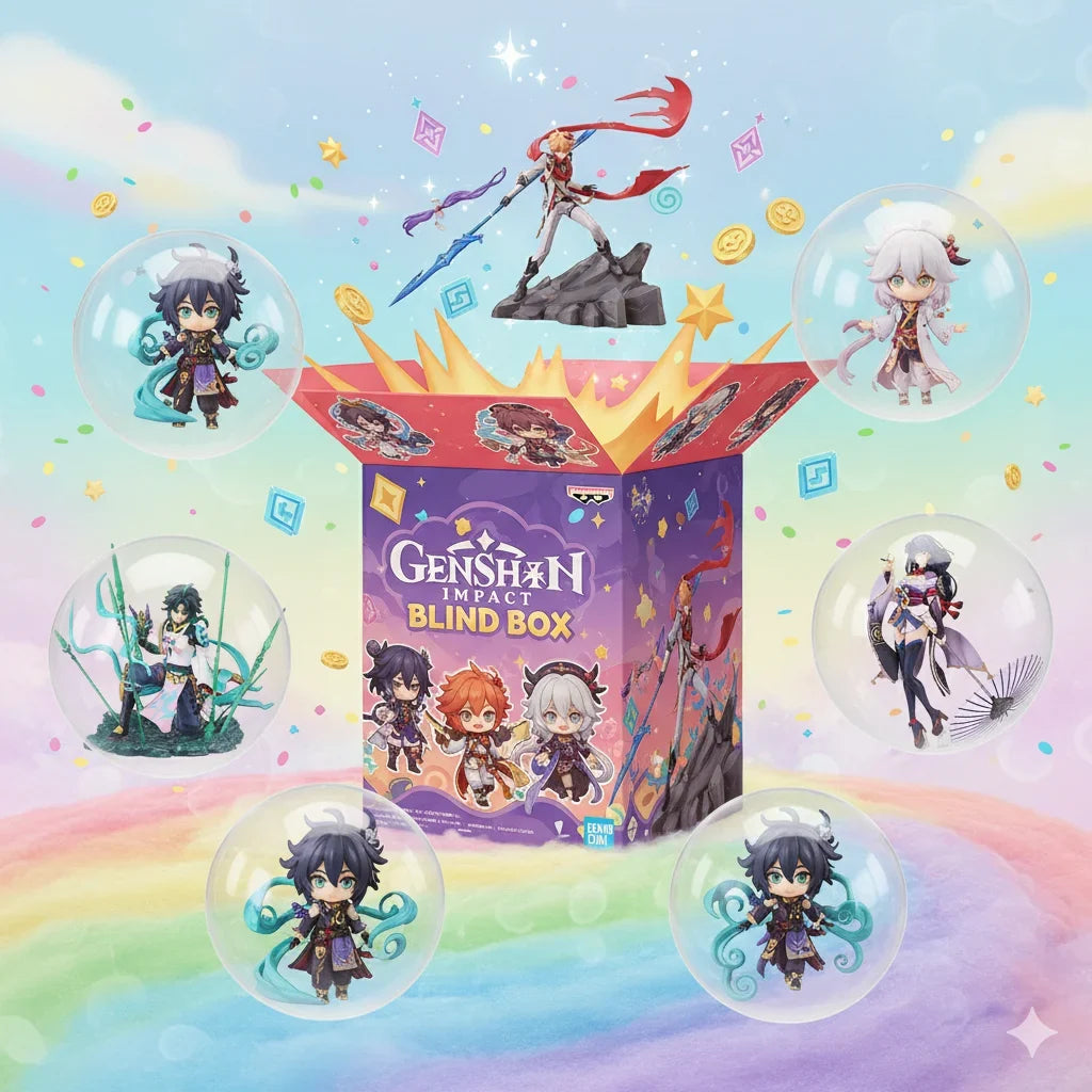 2026 Genshin Impact Anime Figure Lucky Box Blind Box Game Model Toy Collectible Gift for Fans Action Figure Surprise Set