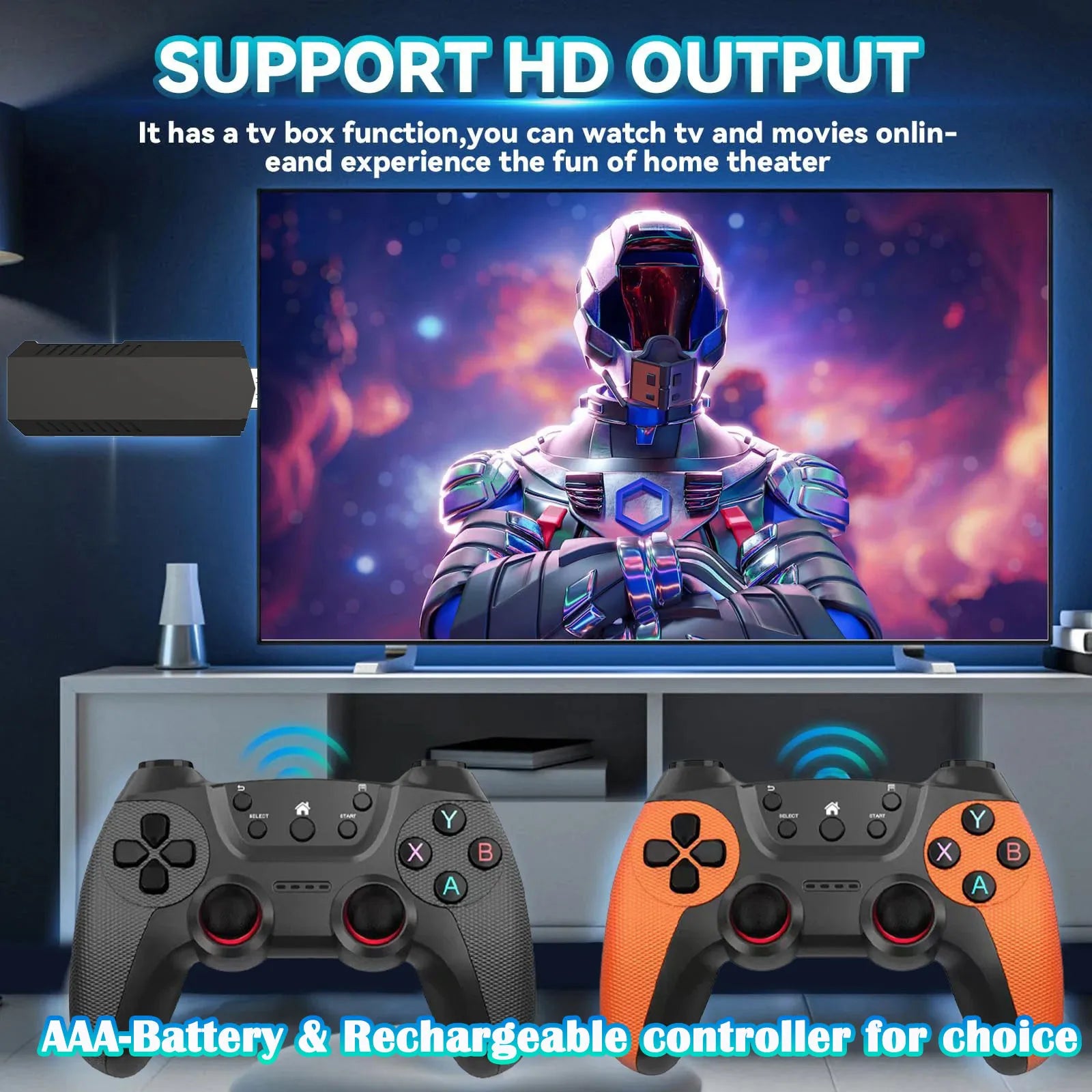 X2Pro TV Game Stick 4K HD Video Handle Game Console 40K/50K Games 64g/128g for PSP Retro Arcade Games PK M15 Pro for Home Gaming
