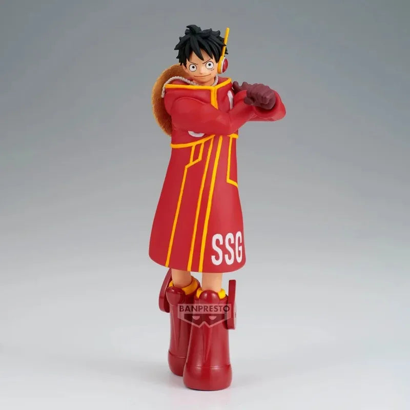 Original Bandai One Piece The Shukko Monkey D. Luffy Ver.EGGHEAD 14Cm Action Anime Figure PVC Model Collectible Ornaments Figure