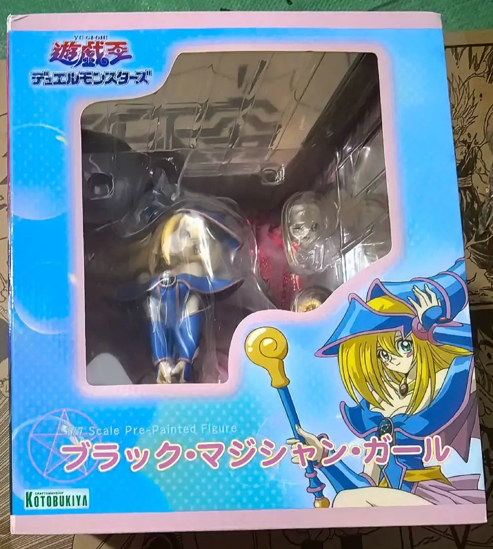 Original Genuine Stock Kotobukiya Artfx J Dark Magician Girl 1/7 18cm Authentic PVC Anime Action Toy Miniature Figures