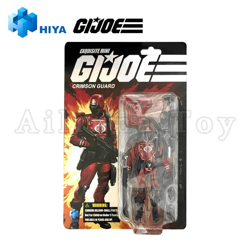 HIYA 1/18 4inch Action Figure Exquisite Mini Series G.I.Joe Crimson Guard Anime For Gift