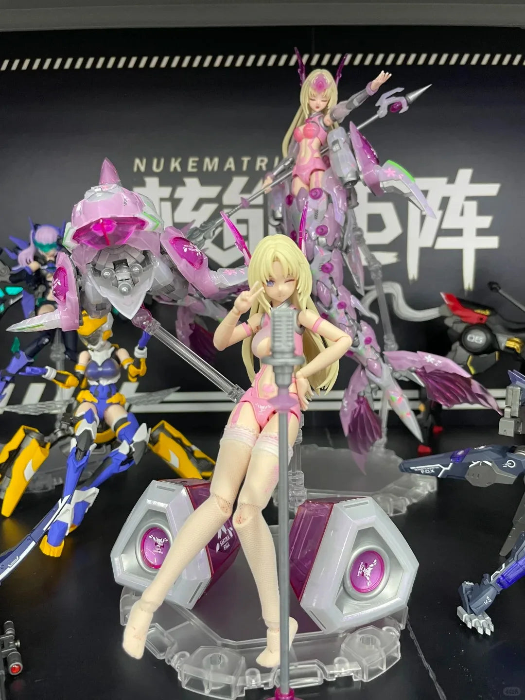 Nuke MATRIX Cyber Deep Sea Siren - ver. Falling Cherry Blossoms:Mermaid Mobile Suit Girl Action Figureals Model Assembly