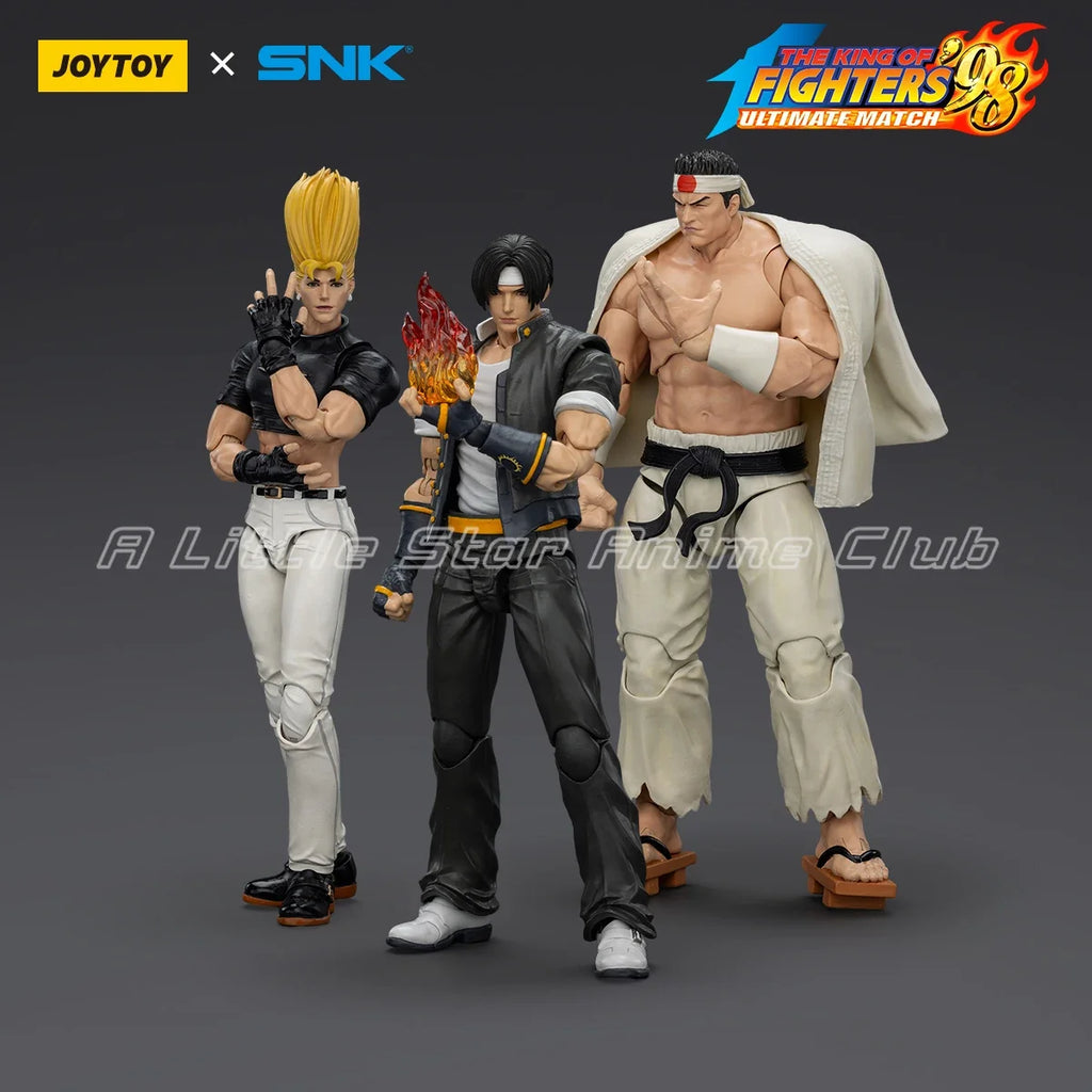JOYTOY KOF 98UM Hero Team Kyo Kusanagi/Goro Daimon/Benimaru Nikaido 1/18 Action Figure Toys
