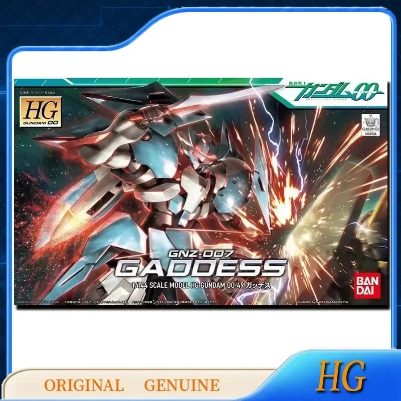 Bandai Original Genuine HG 1/144 GUNDAM 00 GNZ-007 GADDESS 00-49 Anime Action Figures Toys Kids Gift Assembly Model Ornaments