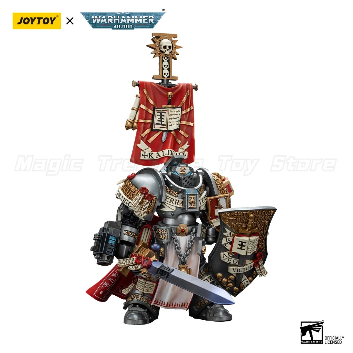 【In Stock】JOYTOY Warhammer 40K Grey Knights Kaldor Draigo Model Toys 1/18 Action Figure