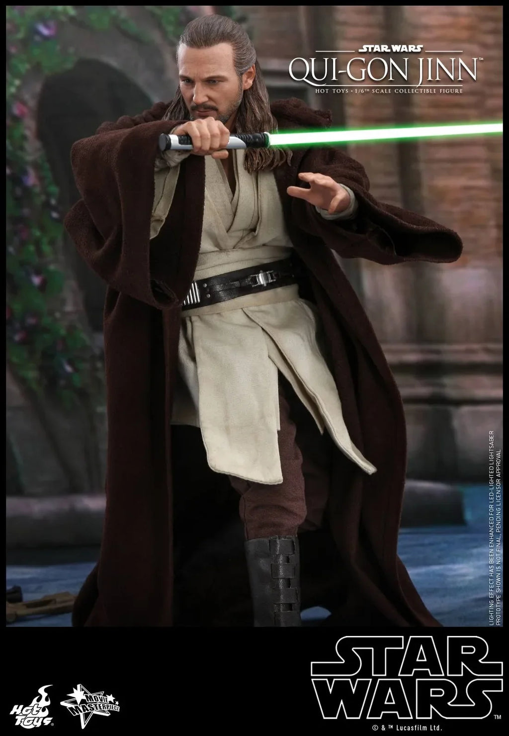 In Stock HotToys MMS525 Star Wars Qui Gon Jinn 1/6 Soldier Doll Anime Action Figure Toy Gift Model Collection Hobbies