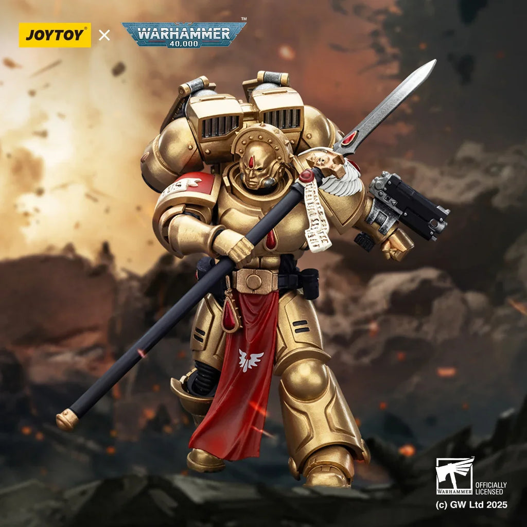 [Pre Order] JOYTOY 1/18 Action Figure Warhammer 40K Blood Angels Sanguinary Guard with Inferno Pistol and Encarmine Blade Toys
