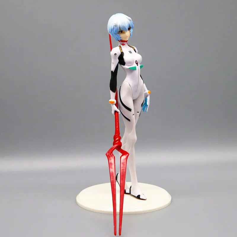 22cm NEON GENESIS EVANGELION Figures Ayanami Rei Action Figure Cake Decorations PVC Model Anime Asuka Makinami Collection Toys