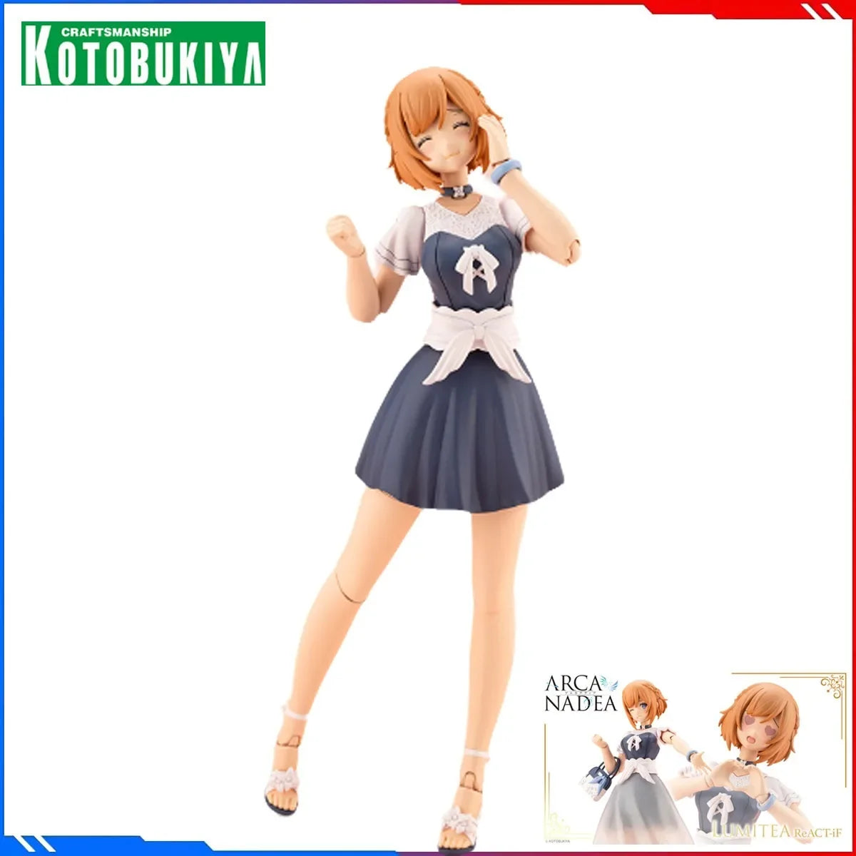 Kotobukiya Genuine Anime Model KitsBOX Arca Nadea AR009 LUMITEA ReACT-iF Toys Action Figure Assembly Model Gift for Boy Girl