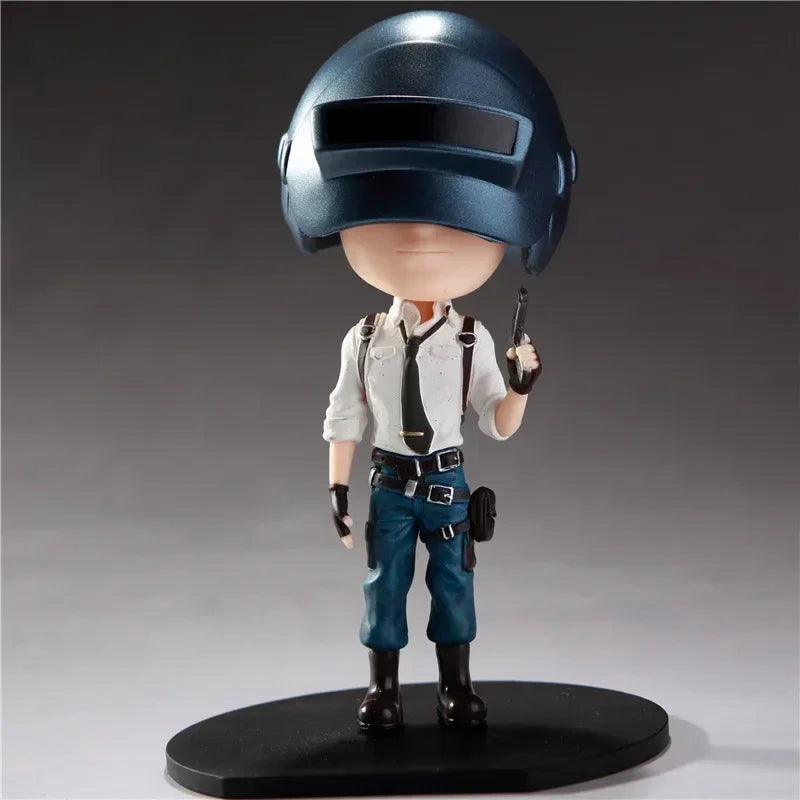 Pubg Action Figures 12cm Adventure Shoot Game Q Version Model Doll Peripherals Small Figures Manga Anime Action Gift Toys boys