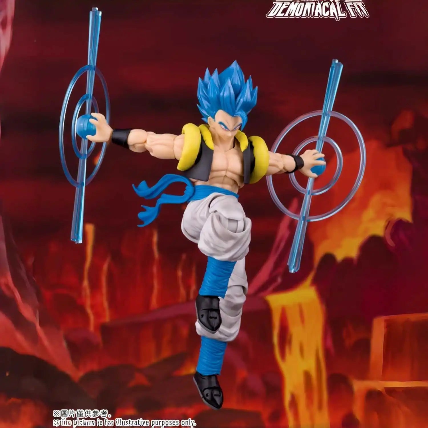 In Spot Dragon Ball Demoniacal Fit Gogeta Shf Hero Waltz Ultimate Dance Gogeta Action Figure Collectible Toys Xmas Gifts