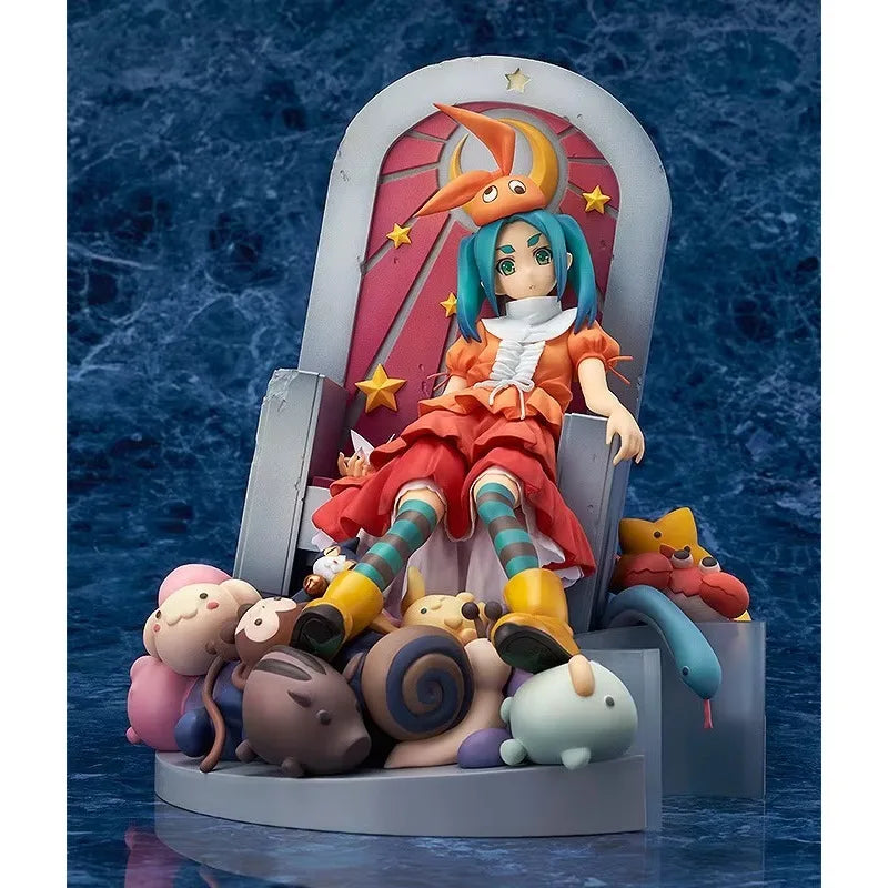 100% Original:Bakemonogatari Ononoki Yotsugi throne 18cm PVC Action Figure Anime Figure Model Toys Figure Collection Doll Gift