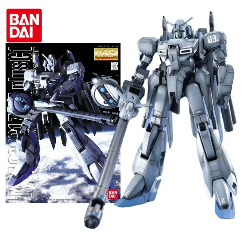 Bandai Genuine Gundam Model Kit Anime Figure MG Zeta Plus MSZ-006C1 Collection Gunpla Anime Action Figure Toys for Children
