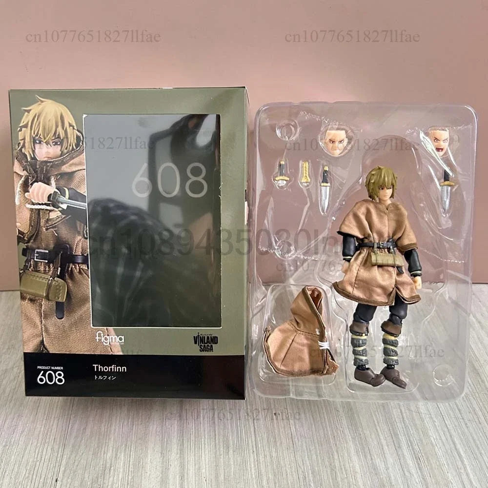Figma 608 Thorfinn 14CM Vinland Saga Action Figure Model Toys Joint Movable Doll Birthday Present For Friends Room Ornament