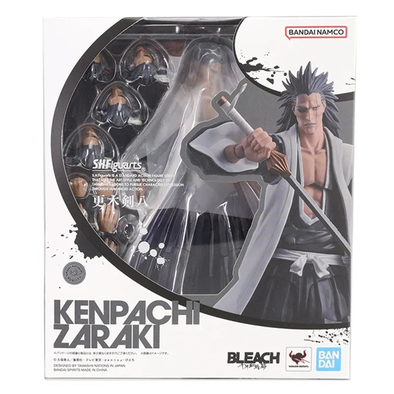Bandai Genuine SHF BLEACH Ichigo Kurosaki Toushiro Hitsugaya Byakuya Kuchiki Kenpachi Zaraki Renji Abarai Anime Figure Model Toy
