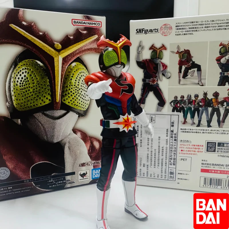 In Stock Original Bandai Kamen Rider Pb Tamashii Nations S.H.Figuarts Shinkocchou Stronger Action Figure Model Doll Boy Toy Gift