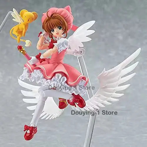 In Stock Original Figma 244 Kinomoto Sakura Magic MaxFactory Action Figure PVC Anime Model Toys Collection