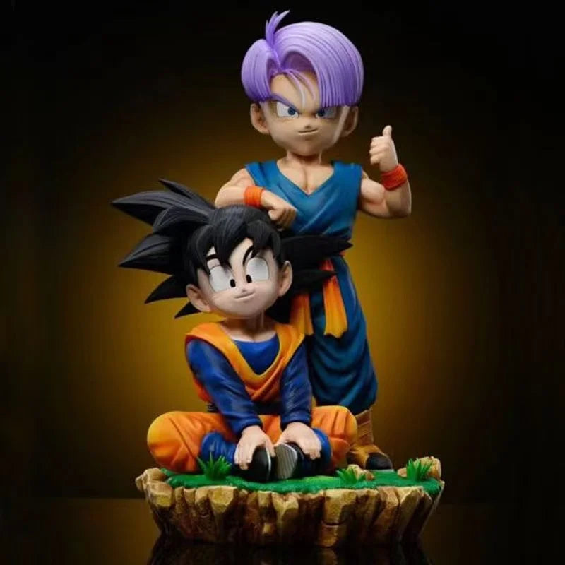 In Stock Dragon Ball Z Son Goten Trunks Figure Super Saiyan Action Figures Pvc Statue Collection Model Toys Gifts Genuine