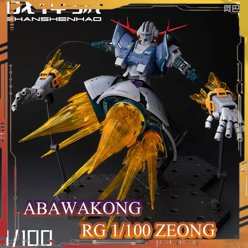 ABAWAKONG Modell RG ZEONG Actionfigur MSN-02 Anime-Figuren Zhanshenhao 1/100 Maßstab Bausatz Plastikspielzeug Geburtstagsgeschenk