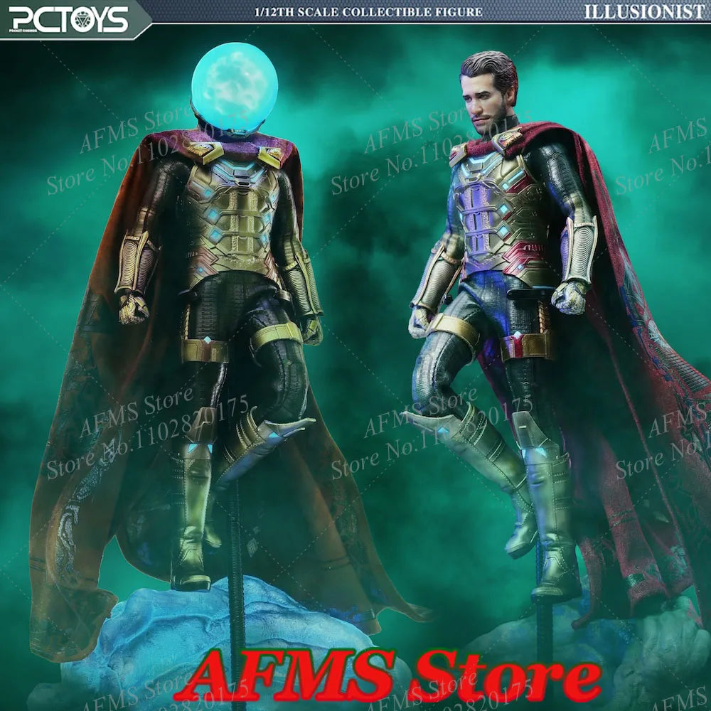 PCTOYS PC030 1/12 Sammlerfigur Mysterio Quentin Beck Magier Komplettset 6-Zoll-Männer Soldaten Actionfigur Körper Spielzeug