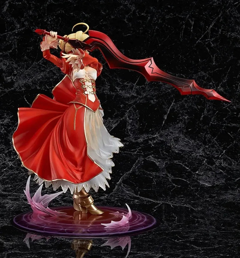 In stock Genuine Fate/EXTRA Nero Claudius Red saber 25cm PVC Action Figure Anime Figure Model Toy Figure Collection Doll Gift